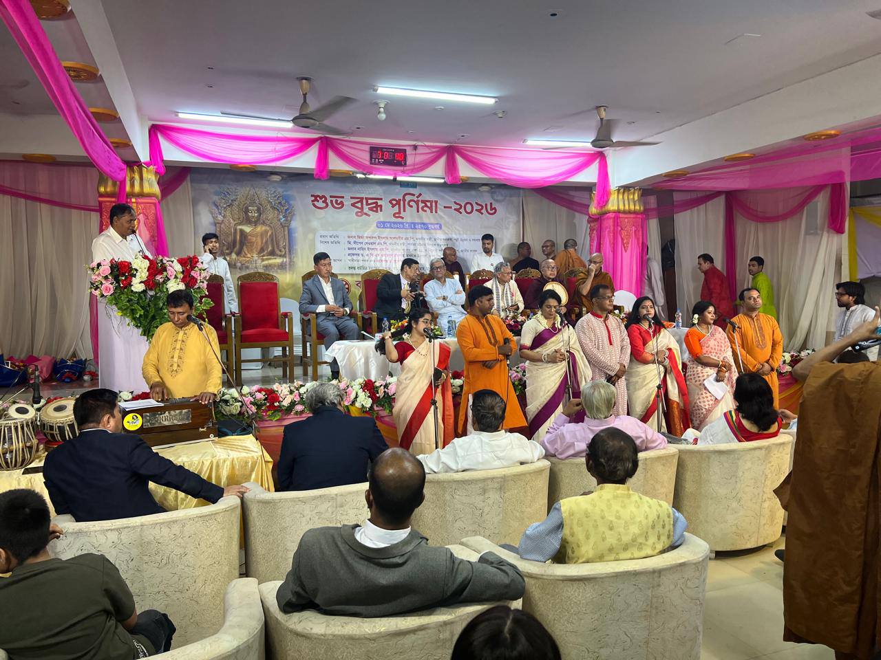 বুদ্ধ পূর্ণিমা ২০২৬ উপলক্ষে বাড্ডার আন্তর্জাতিক বৌদ্ধ বিহারে বাঁশরী'র নজরুল সংগীত পরিবেশন 